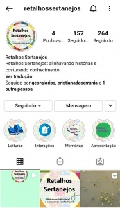 Página de Retalhos Sertanejos no Instagram. Reprodução