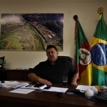 Prefeito Paulo Bergmann, o terceiro prefeito de Canudos do Sul. Foto: Paulo Oliveira Prefeito Paulo Bergmann, o terceiro prefeito de Canudos do Sul. Foto: Paulo Oliveira